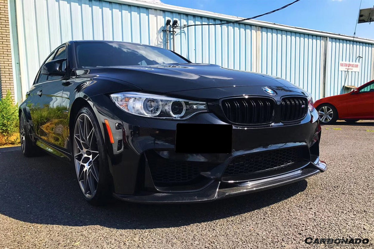 DARWINPRO - BMW M3 F80 / M4 F82 2014-2020 VA STYLE CARBON FIBRE FRONT LIP - Aero Carbon UK