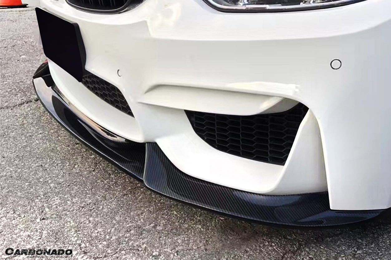 DARWINPRO - BMW M3 F80 / M4 F82 2014-2020 VA STYLE CARBON FIBRE FRONT LIP - Aero Carbon UK