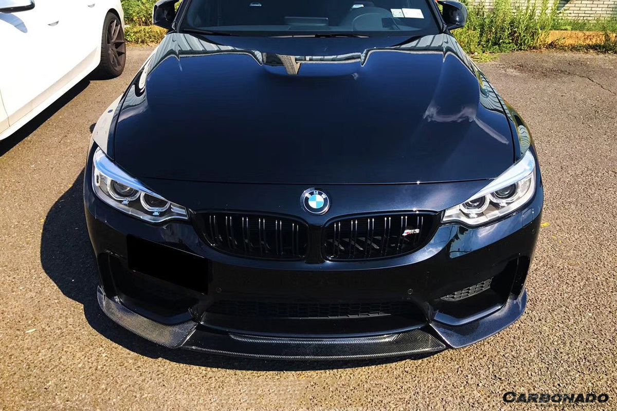 DARWINPRO - BMW M3 F80 / M4 F82 2014-2020 VA STYLE CARBON FIBRE FRONT LIP - Aero Carbon UK