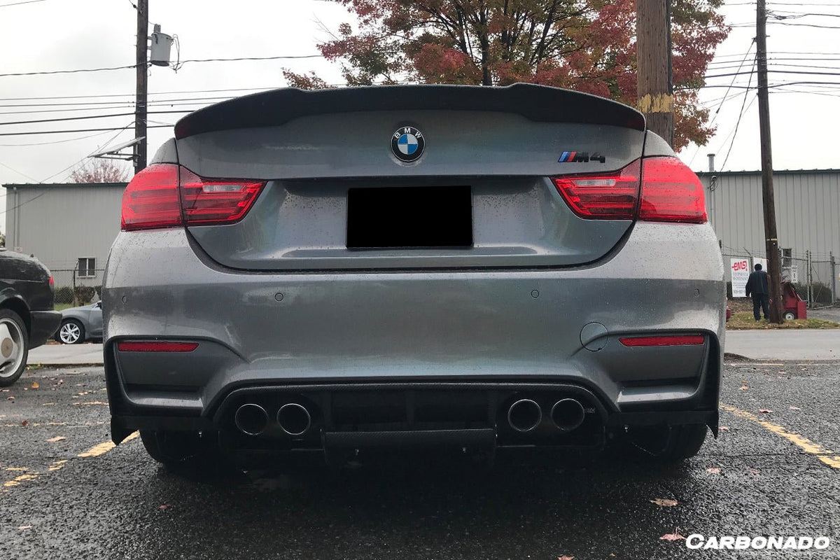 DARWINPRO - BMW M3 F80 / M4 F82 2014-2020 VA STYLE CARBON FIBRE REAR DIFFUSER AND LIP - Aero Carbon UK