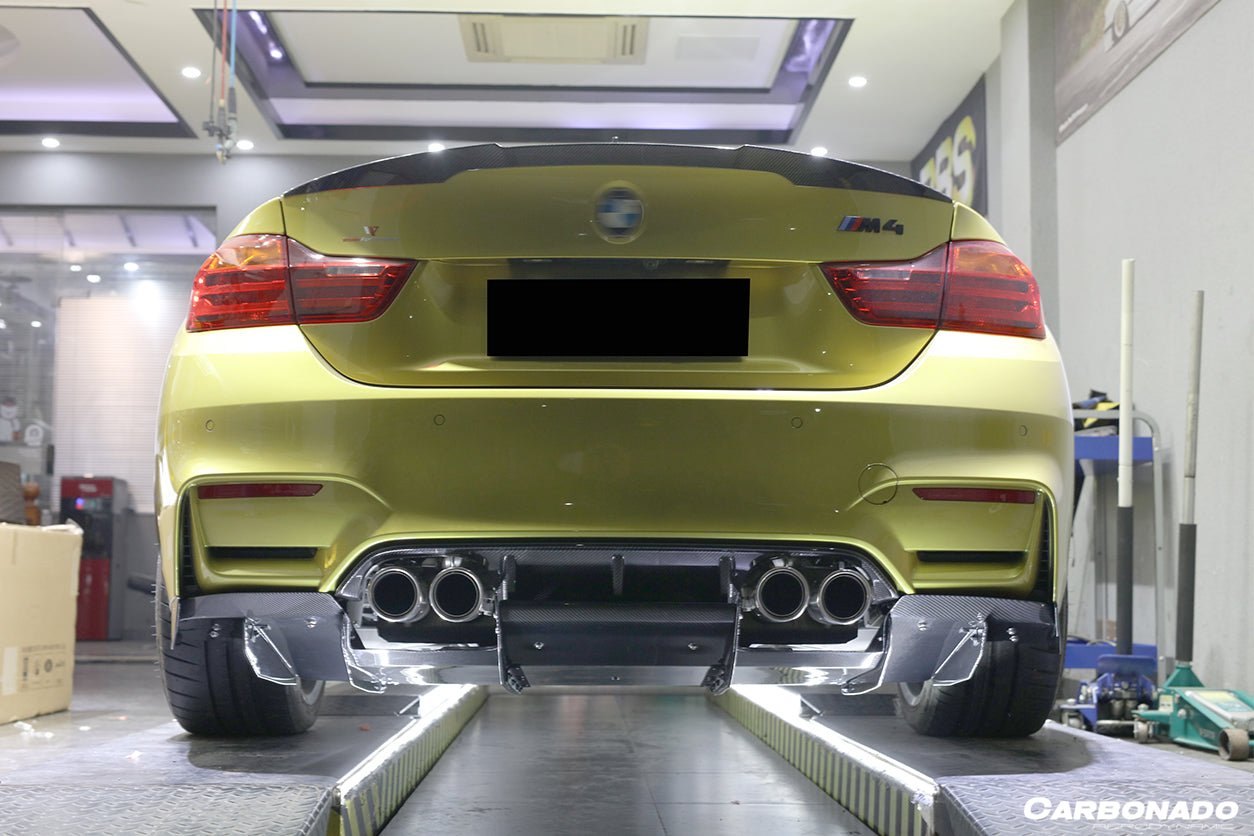 DARWINPRO - BMW M3 F80 / M4 F82 2014-2020 VA STYLE CARBON FIBRE REAR DIFFUSER AND LIP - Aero Carbon UK