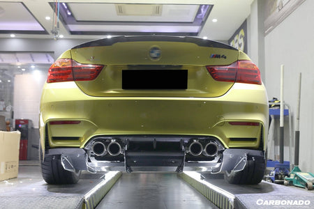 DARWINPRO - BMW M3 F80 / M4 F82 2014-2020 VA STYLE CARBON FIBRE REAR DIFFUSER AND LIP - Aero Carbon UK