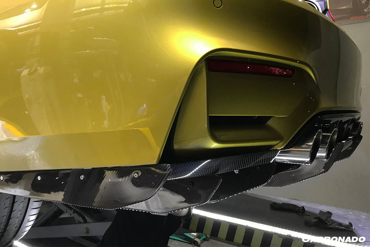 DARWINPRO - BMW M3 F80 / M4 F82 2014-2020 VA STYLE CARBON FIBRE REAR LIP - Aero Carbon UK