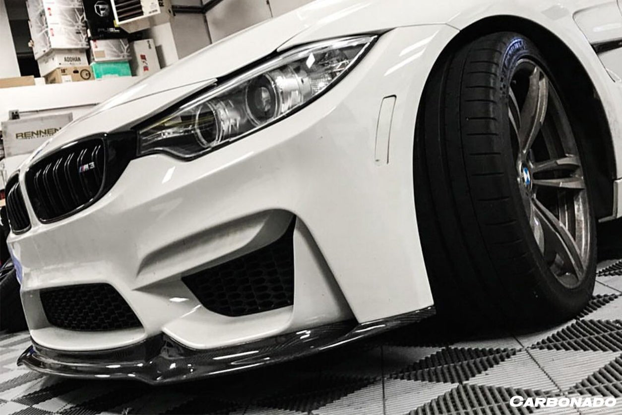 DARWINPRO - BMW M3 F80 / M4 F82 2014-2020 VRS STYLE CARBON FIBRE FRONT LIP - Aero Carbon UK