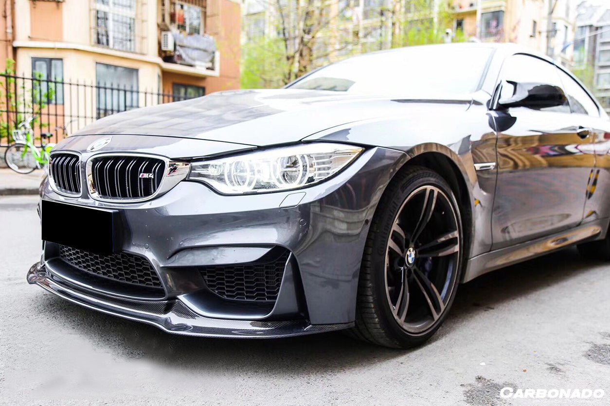 DARWINPRO - BMW M3 F80 / M4 F82 2014-2020 VRS STYLE CARBON FIBRE FRONT LIP - Aero Carbon UK