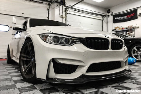 DARWINPRO - BMW M3 F80 / M4 F82 2014-2020 VRS STYLE CARBON FIBRE FRONT LIP - Aero Carbon UK