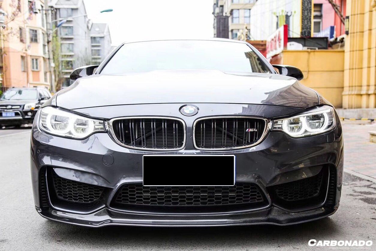 DARWINPRO - BMW M3 F80 / M4 F82 2014-2020 VRS STYLE CARBON FIBRE FRONT LIP - Aero Carbon UK