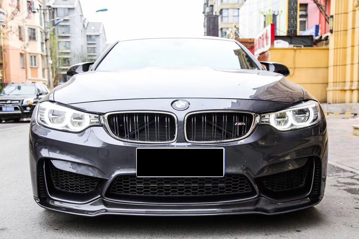 DARWINPRO - BMW M3 F80 / M4 F82 2014-2020 VRS STYLE CARBON FIBRE FRONT LIP - Aero Carbon UK