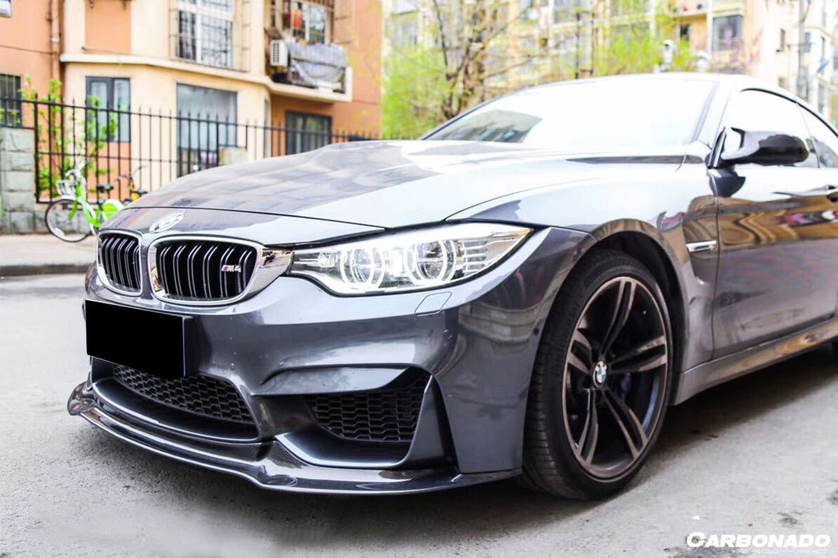 DARWINPRO - BMW M3 F80 / M4 F82 2014-2020 VRS STYLE CARBON FIBRE FRONT LIP - Aero Carbon UK