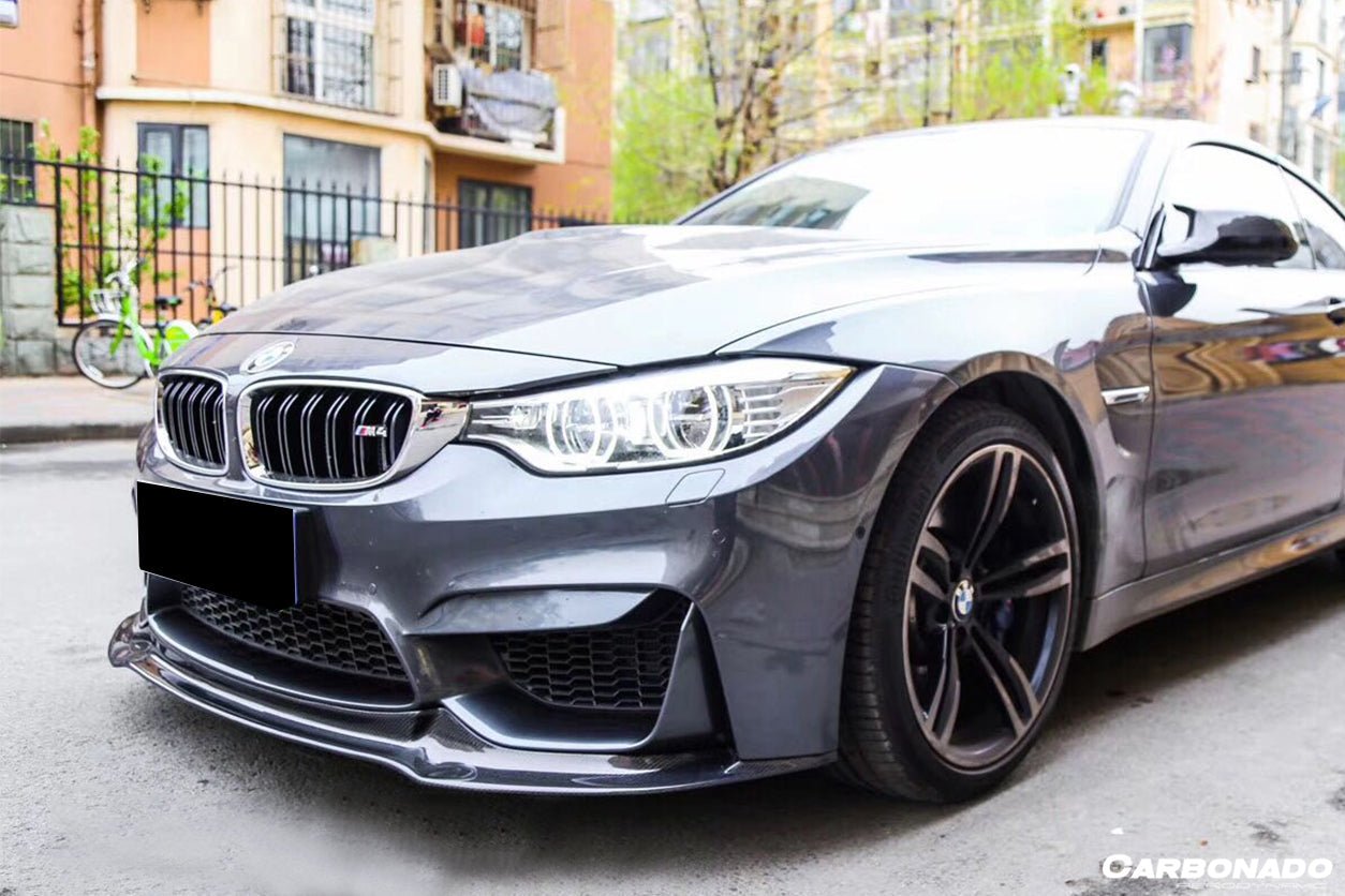 DARWINPRO - BMW M3 F80 / M4 F82 2014-2020 VRS STYLE CARBON FIBRE FRONT LIP - Aero Carbon UK