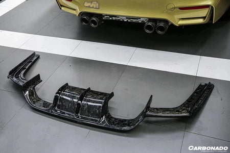 DARWINPRO - BMW M3 F80 / M4 F82 2014-2020 VRS STYLE CARBON FIBRE REAR DIFFUSER - Aero Carbon UK