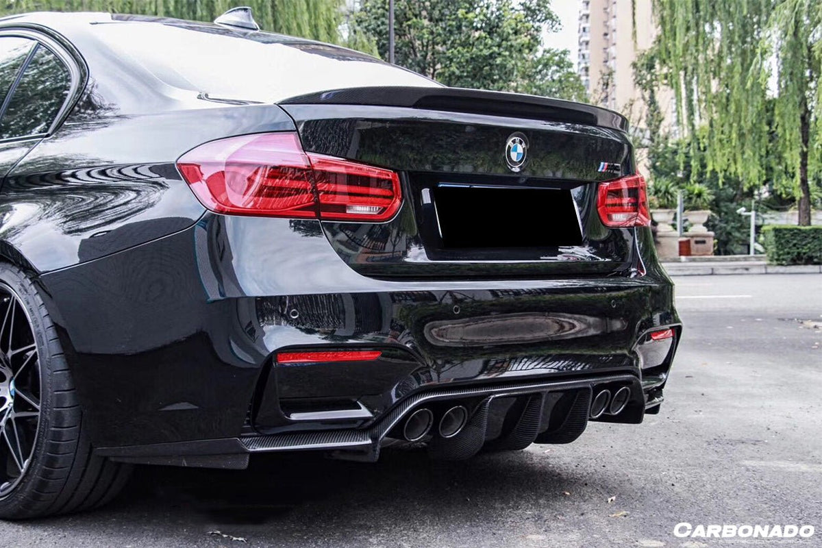 DARWINPRO - BMW M3 F80 / M4 F82 2014-2020 VRS STYLE CARBON FIBRE REAR DIFFUSER - Aero Carbon UK