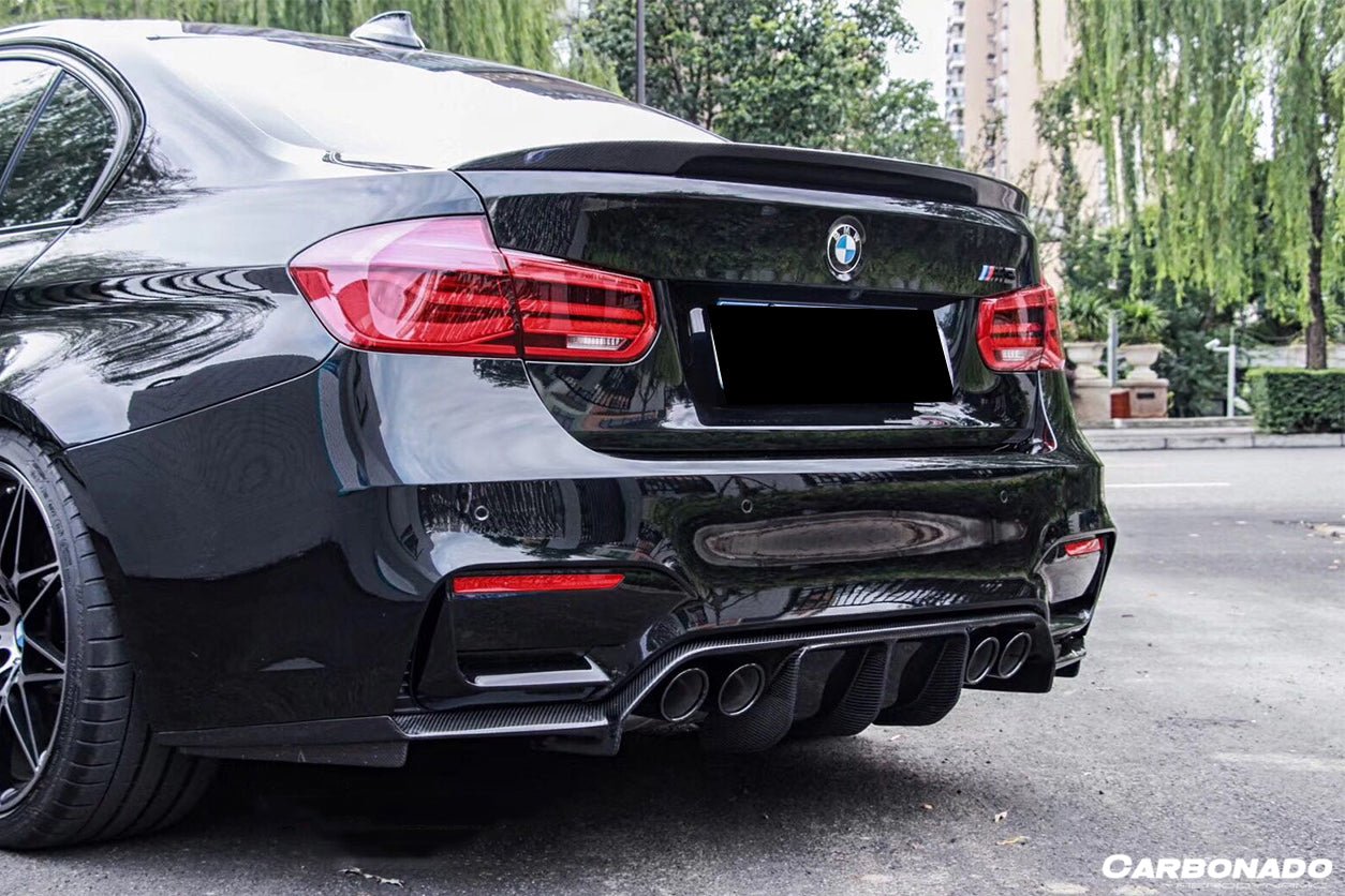 DARWINPRO - BMW M3 F80 / M4 F82 2014-2020 VRS STYLE CARBON FIBRE REAR DIFFUSER - Aero Carbon UK