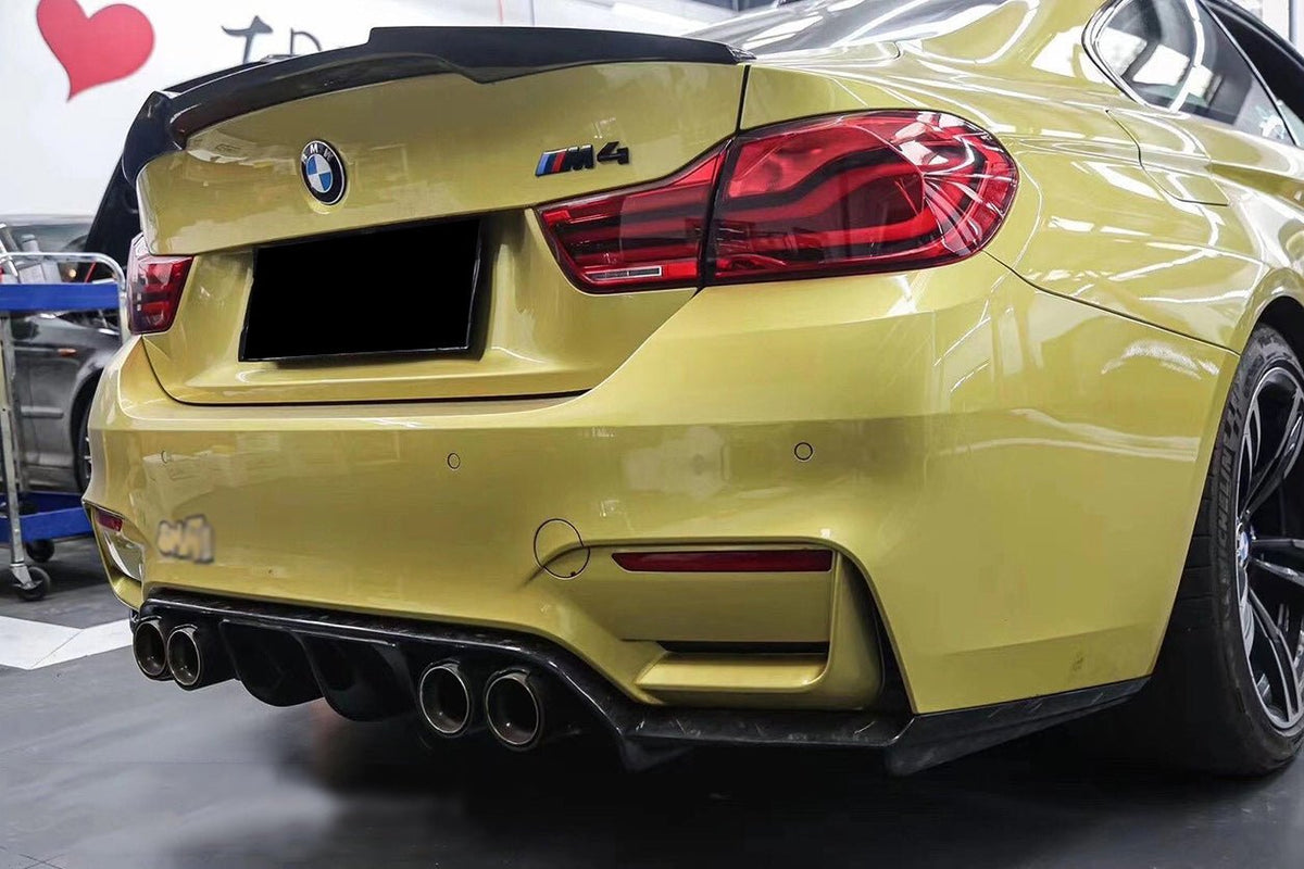 DARWINPRO - BMW M3 F80 / M4 F82 2014-2020 VRS STYLE CARBON FIBRE REAR DIFFUSER - Aero Carbon UK