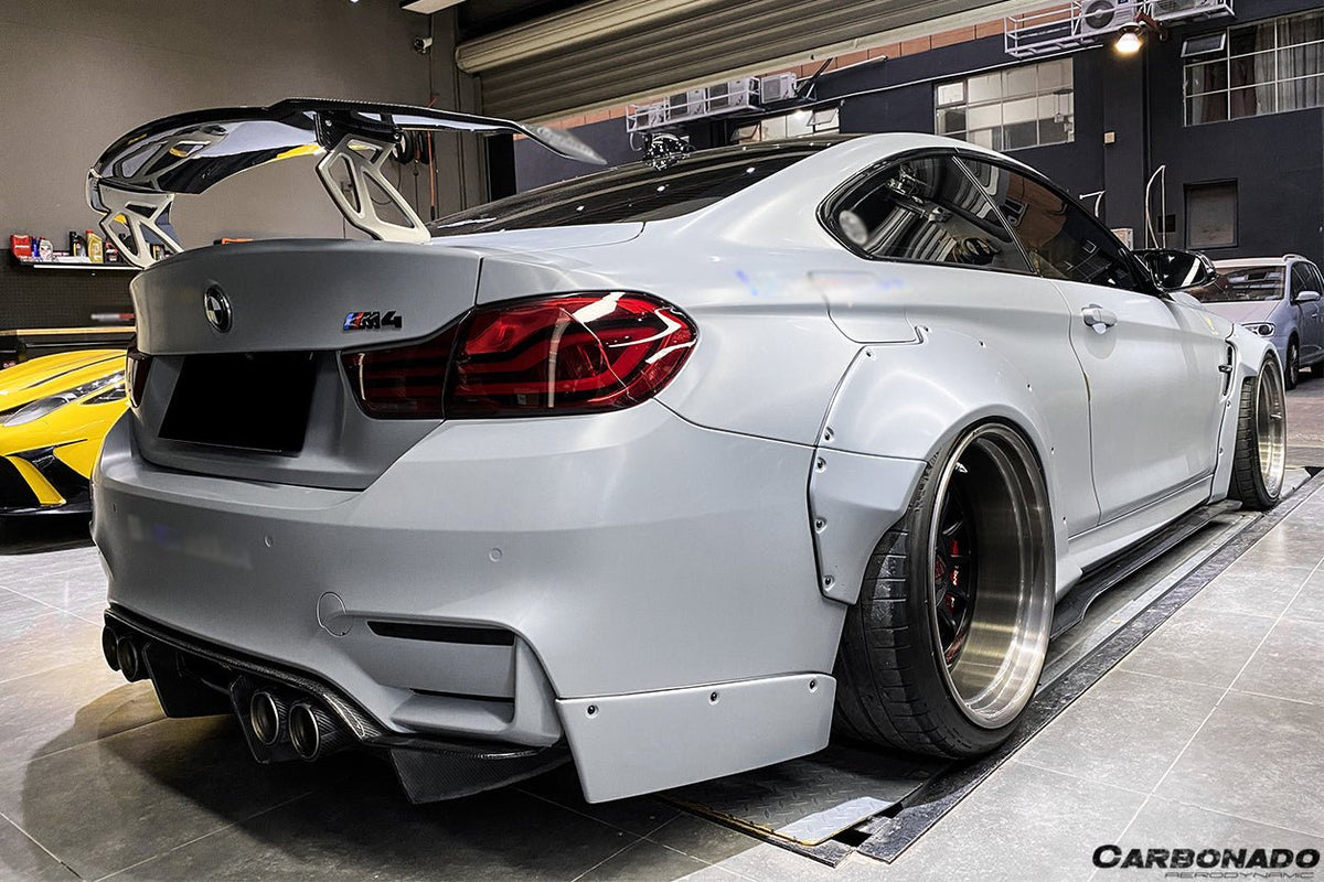 DARWINPRO - BMW M3 F80 / M4 F82 2014-2020 VRS STYLE CARBON FIBRE TRUNK SPOILER - Aero Carbon UK