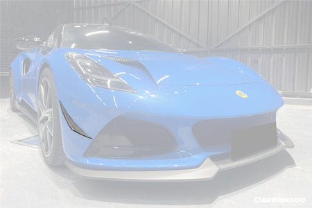 DARWINPRO - LOTUS EMIRA 2021-2024 OD STYLE DRY CARBON FIBRE FRONT BUMPER CANARDS - Aero Carbon UK