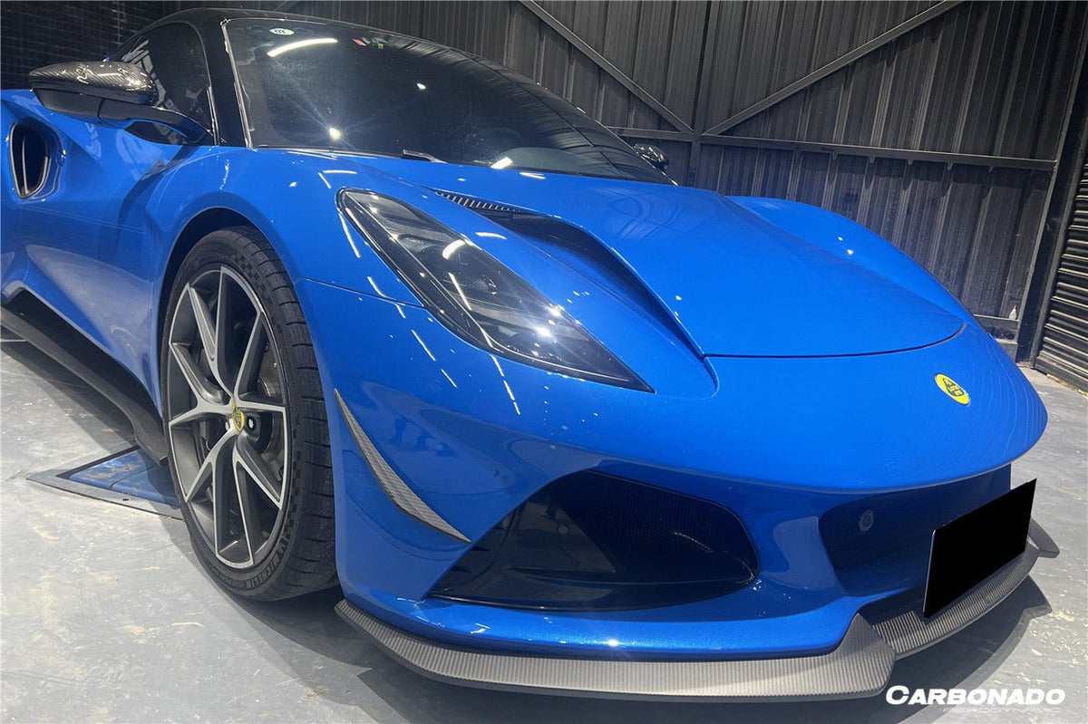 DARWINPRO - LOTUS EMIRA 2021-2024 OD STYLE DRY CARBON FIBRE FRONT BUMPER VENTS - Aero Carbon UK