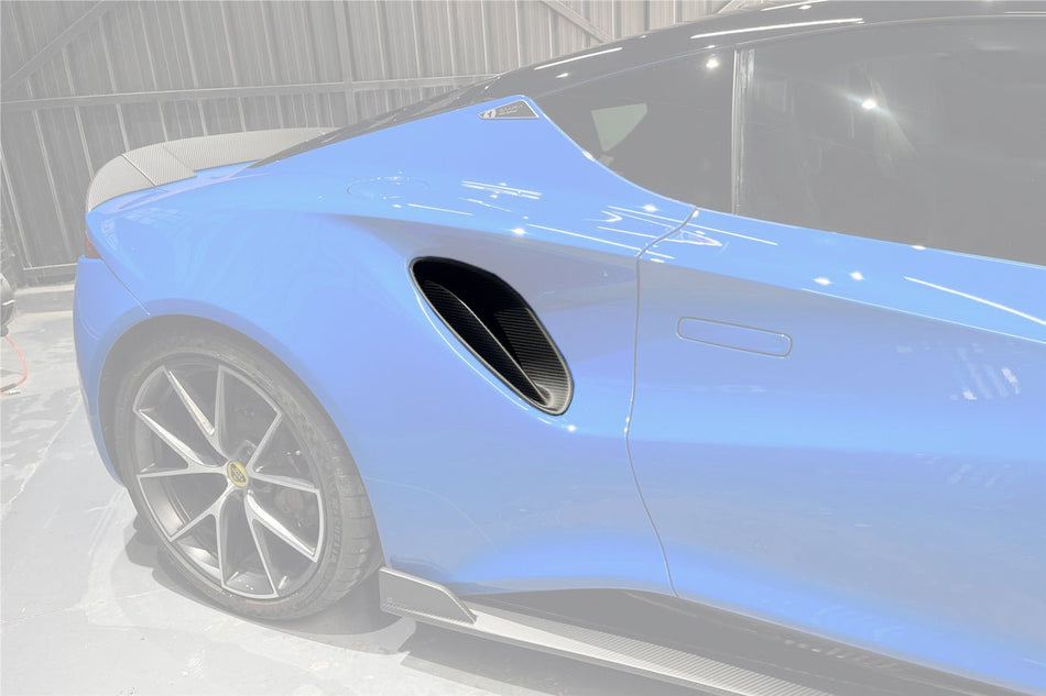 DARWINPRO - LOTUS EMIRA 2021-2024 OD STYLE DRY CARBON FIBRE QUARTER PANEL SIDE SCOOPS - Aero Carbon UK
