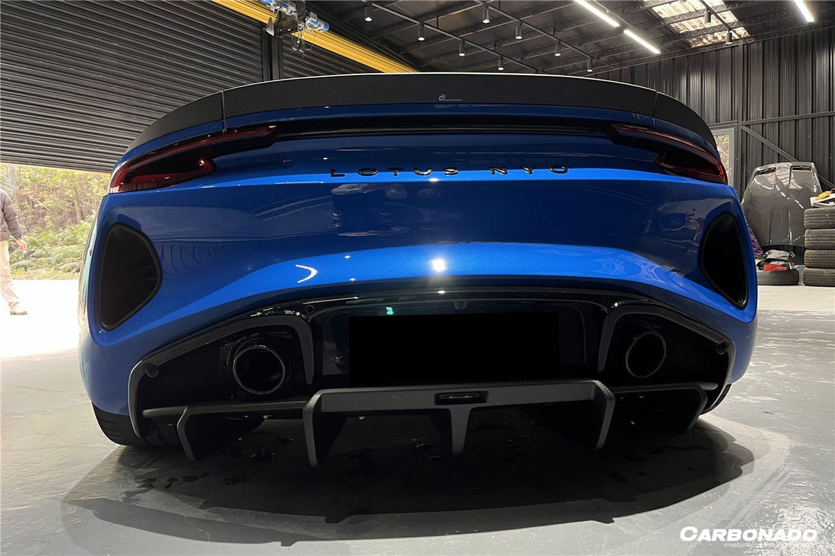 DARWINPRO - LOTUS EMIRA 2021-2024 OD STYLE DRY CARBON FIBRE REAR DIFFUSER LIP - Aero Carbon UK