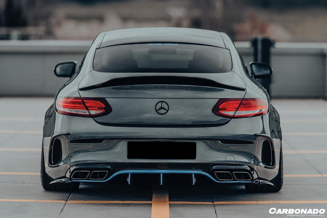 DARWINPRO - MERCEDES BENZ C - CLASS W205 COUPE 2015 - 2021 PS STYLE TRUNK SPOILER - Aero Carbon UK