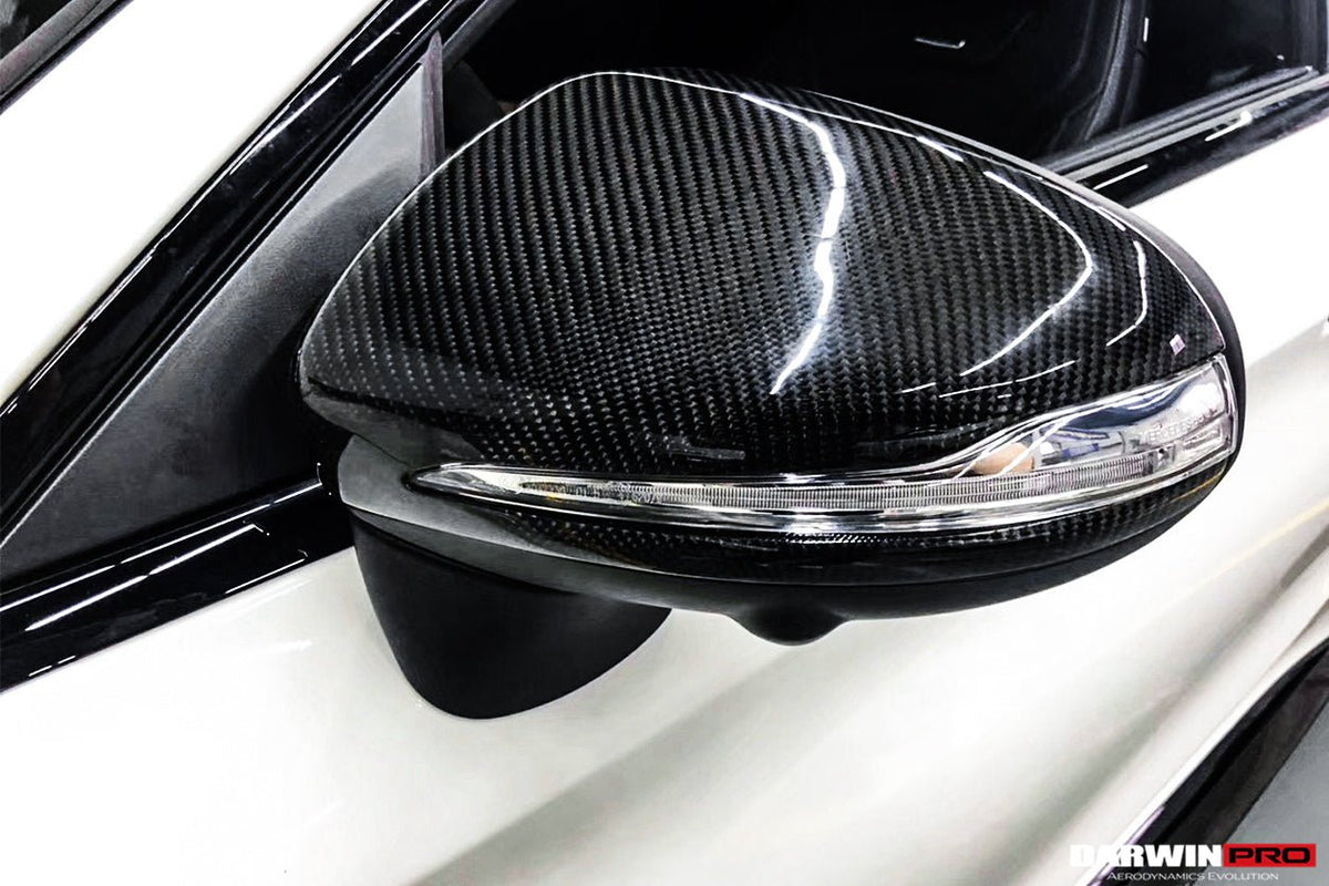 DARWINPRO - MERCEDES BENZ C - CLASS W205 DRY CARBON FIBER MIRROR HOUSING REPLACEMENT - Aero Carbon UK
