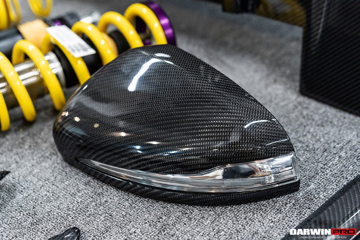 DARWINPRO - MERCEDES BENZ C - CLASS W205 DRY CARBON FIBER MIRROR HOUSING REPLACEMENT - Aero Carbon UK