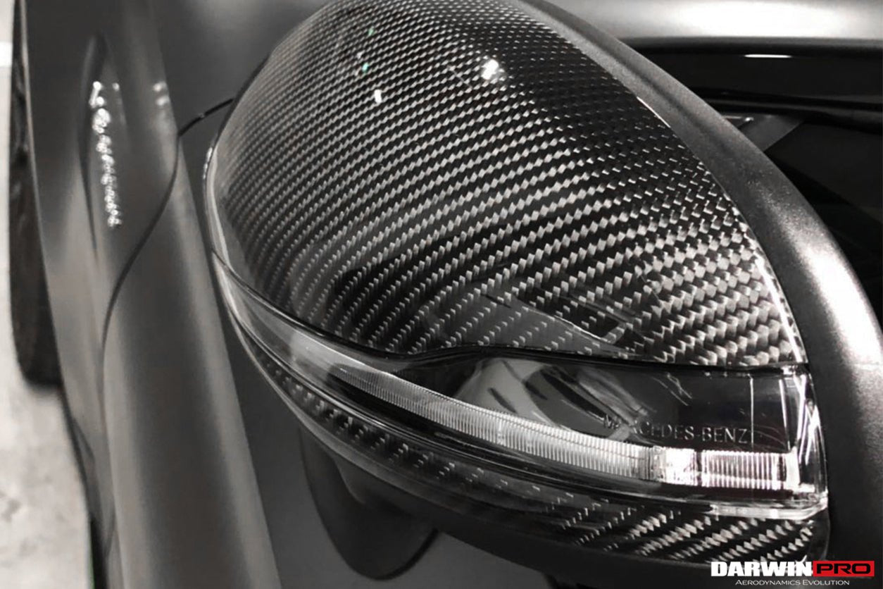 DARWINPRO - MERCEDES BENZ C - CLASS W205 DRY CARBON FIBER MIRROR HOUSING REPLACEMENT - Aero Carbon UK