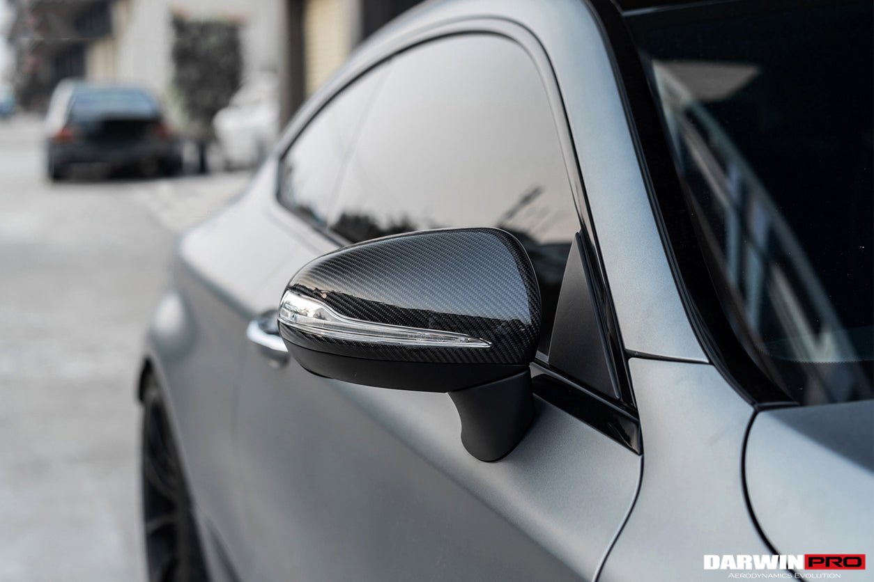 DARWINPRO - MERCEDES BENZ C - CLASS W205 DRY CARBON FIBER MIRROR HOUSING REPLACEMENT - Aero Carbon UK
