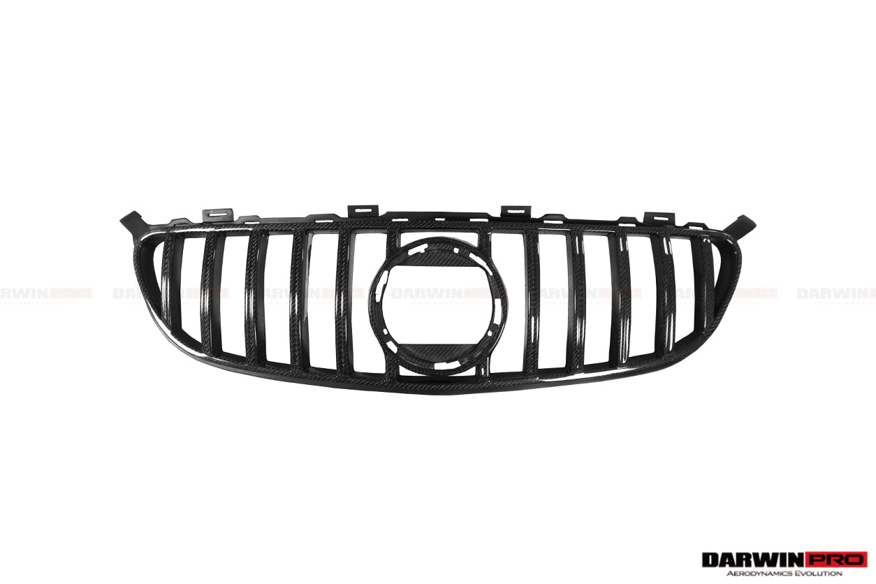 DARWINPRO - MERCEDES BENZ W205 C63 C63S 2015 - 2021 AMG COUPE IMP PERFORMANCE PARTIAL CARBON FIBER FRONT BUMPER WITH GRILL & CANARDS - Aero Carbon UK