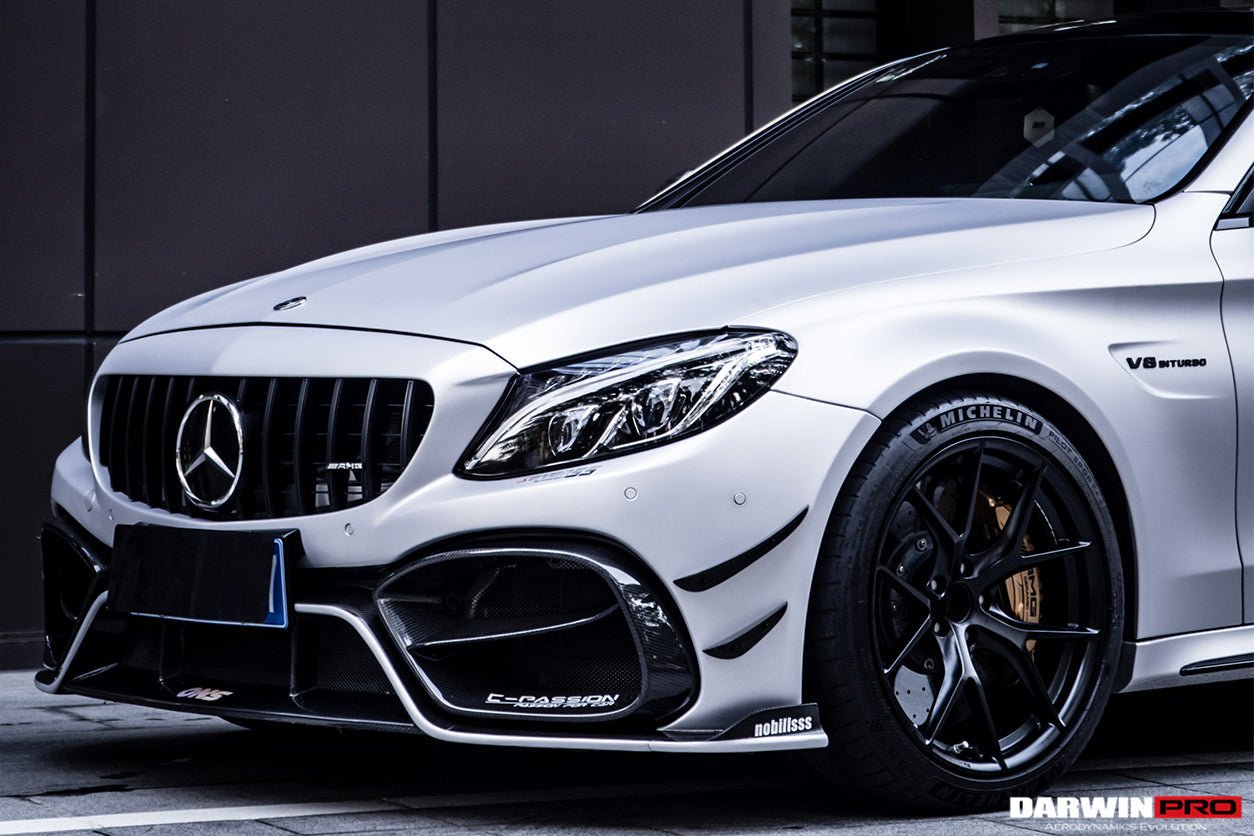 DARWINPRO - MERCEDES BENZ W205 C63 & C6S AMG COUPE 2015 - 2021 PARTIAL CARBON FIBER FULL BODY KIT - Aero Carbon UK