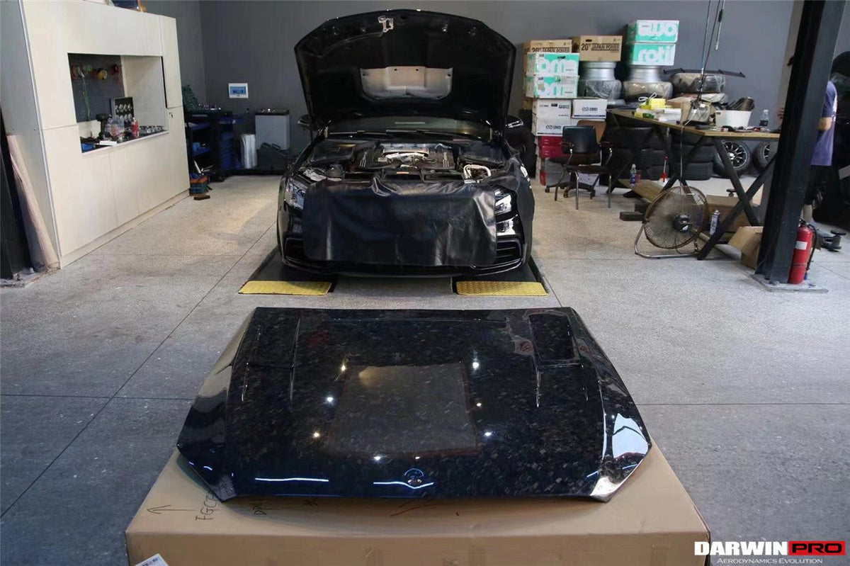 DARWINPRO - MERCEDES BENZ W205 C63 & S AMG COUPE 2015 - 2021 CARBON FIBER BKSS STYLE HOOD BONNET - Aero Carbon UK