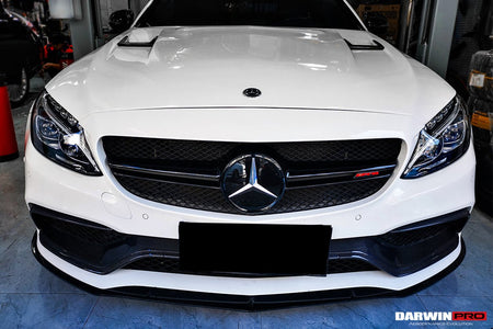 DARWINPRO - MERCEDES BENZ W205 C63 & S AMG COUPE 2015 - 2021 CARBON FIBER BKSS STYLE HOOD BONNET - Aero Carbon UK