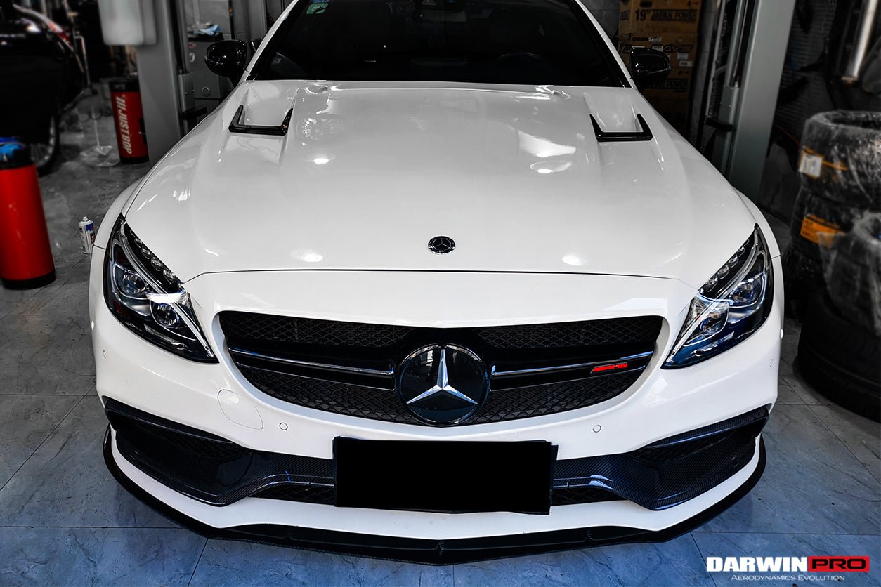 DARWINPRO - MERCEDES BENZ W205 C63 & S AMG COUPE 2015 - 2021 CARBON FIBER BKSS STYLE HOOD BONNET - Aero Carbon UK