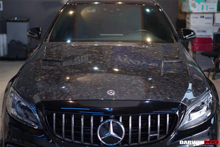 DARWINPRO - MERCEDES BENZ W205 C63 & S AMG COUPE 2015 - 2021 CARBON FIBER BKSS STYLE HOOD BONNET - Aero Carbon UK