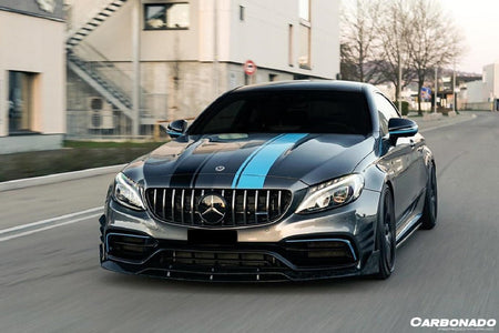DARWINPRO - MERCEDES BENZ W205 C63 & S AMG COUPE 2015 - 2021 CARBON FIBER FRONT LIP BR STYLE - Aero Carbon UK