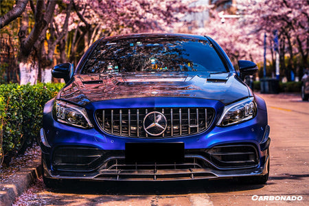 DARWINPRO - MERCEDES BENZ W205 C63 & S AMG COUPE 2015 - 2021 CARBON FIBER FRONT LIP BR STYLE - Aero Carbon UK