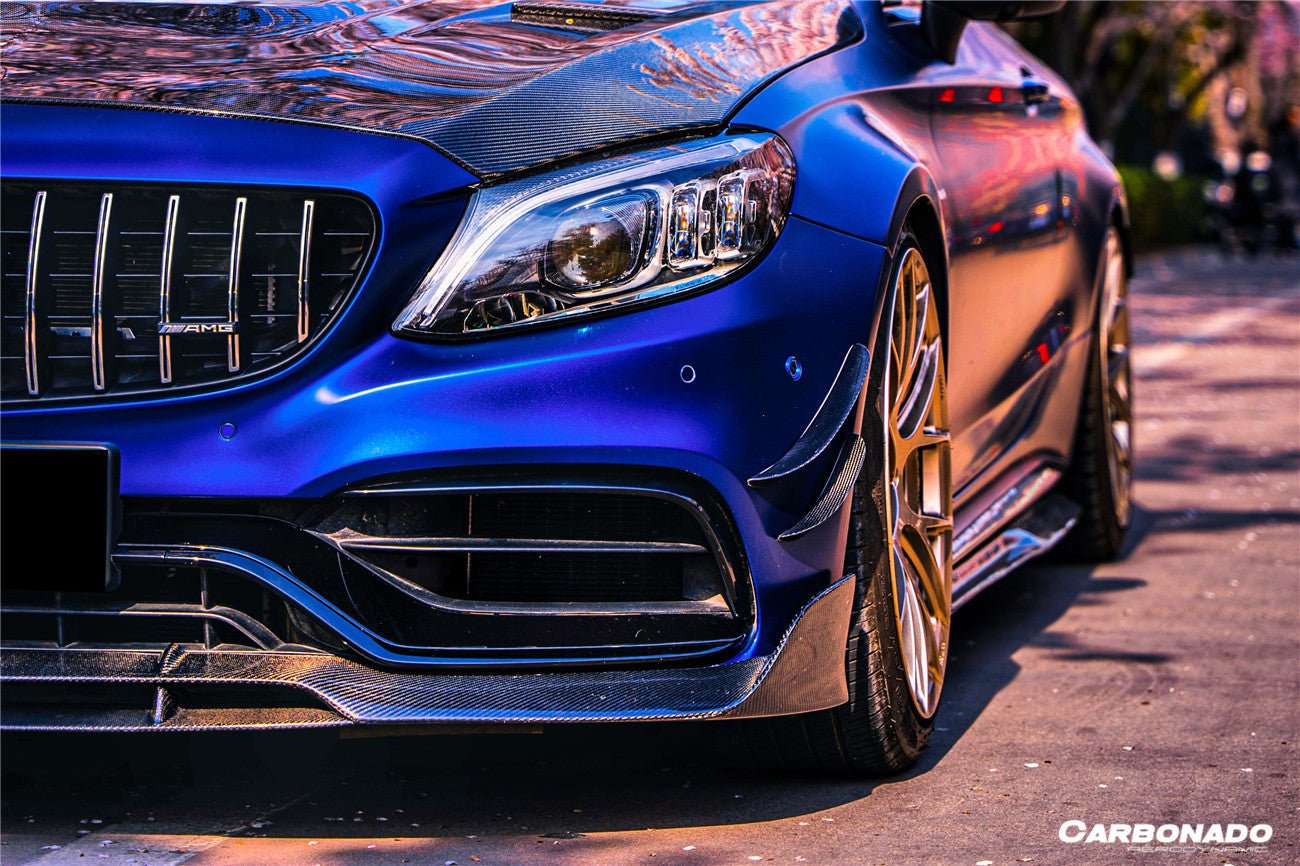 DARWINPRO - MERCEDES BENZ W205 C63 & S AMG COUPE 2015 - 2021 CARBON FIBER FRONT LIP BR STYLE - Aero Carbon UK