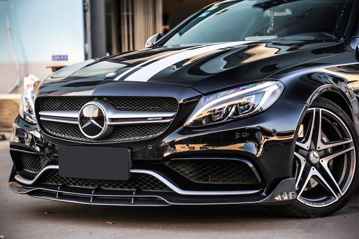 DARWINPRO - MERCEDES BENZ W205 C63 & S AMG COUPE 2015 - 2021 CARBON FIBER FRONT LIP BR STYLE - Aero Carbon UK