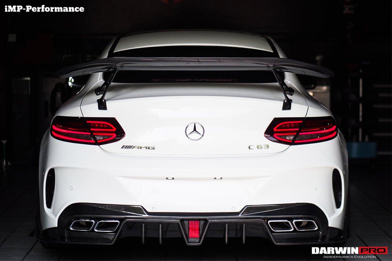 DARWINPRO - MERCEDES BENZ W205 C63 & S AMG COUPE 2015 - 2021 CARBON FIBER IMP STYLE SPOILER - Aero Carbon UK