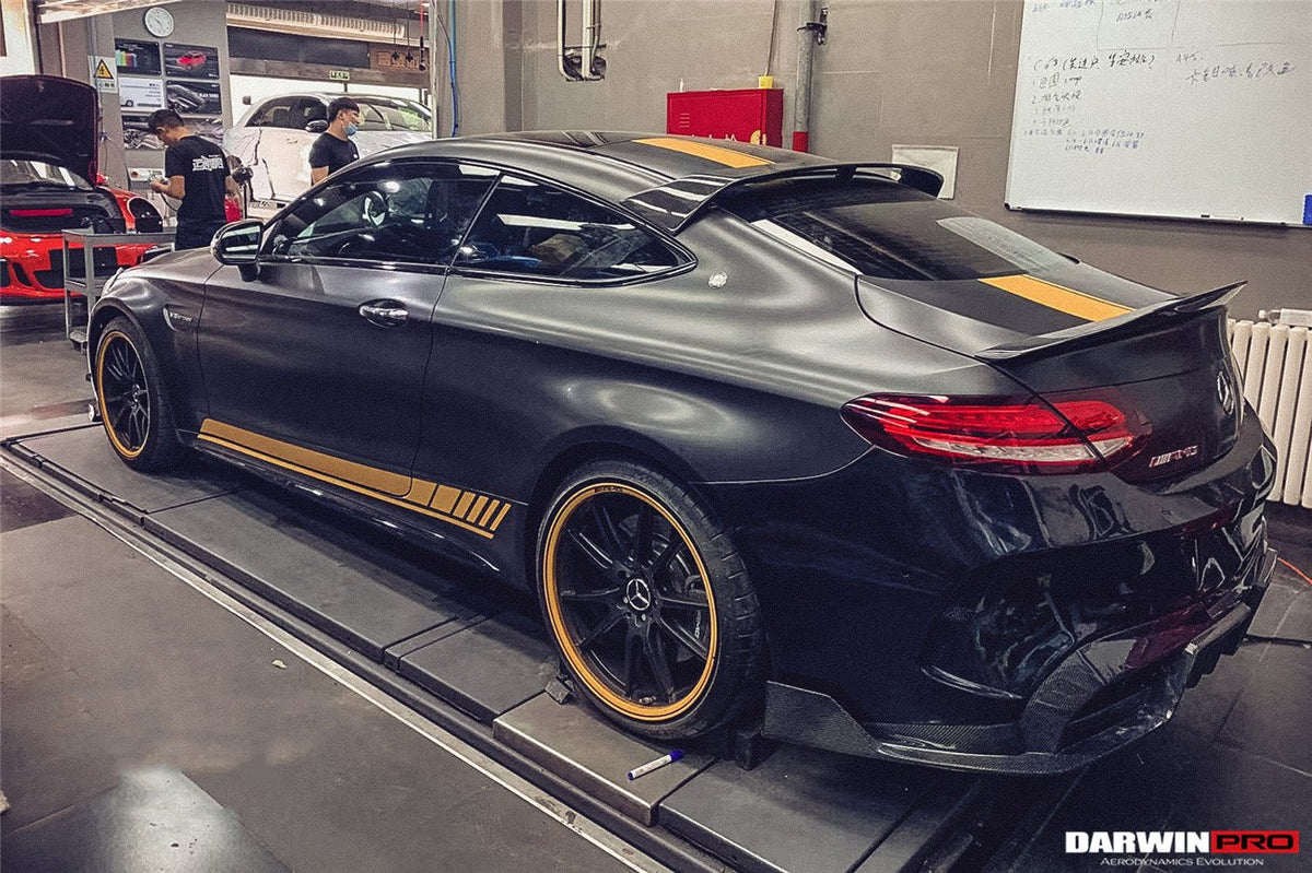 DARWINPRO - MERCEDES BENZ W205 C63 & S AMG COUPE 2015 - 2021 CARBON FIBER REAR ROOF SPOILER - Aero Carbon UK