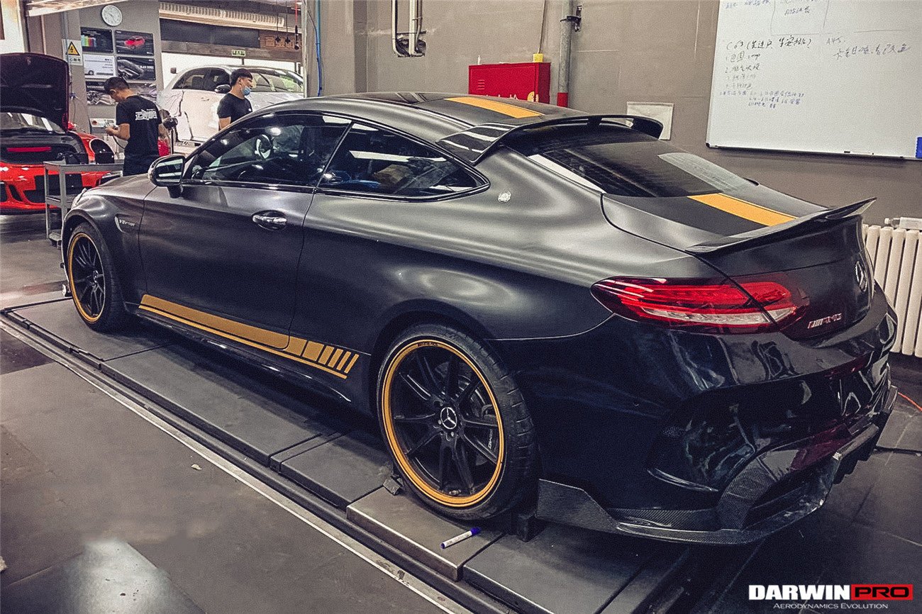 DARWINPRO - MERCEDES BENZ W205 C63 & S AMG COUPE 2015 - 2021 CARBON FIBER REAR ROOF SPOILER - Aero Carbon UK