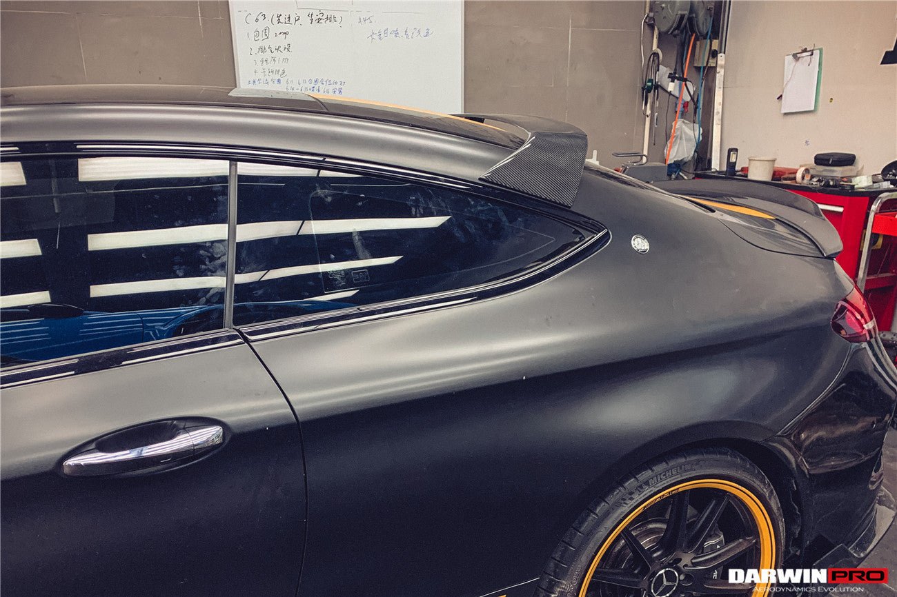 W205 Rear Roff Spoiler DARWINPRO - MERCEDES BENZ W205 C63 & S AMG COUPE 2015 -2021 CARBON FIB ...
