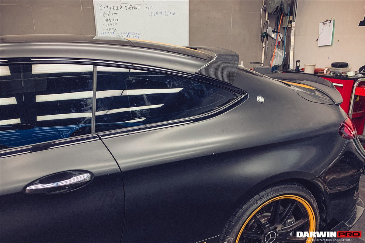 DARWINPRO - MERCEDES BENZ W205 C63 & S AMG COUPE 2015 - 2021 CARBON FIBER REAR ROOF SPOILER - Aero Carbon UK