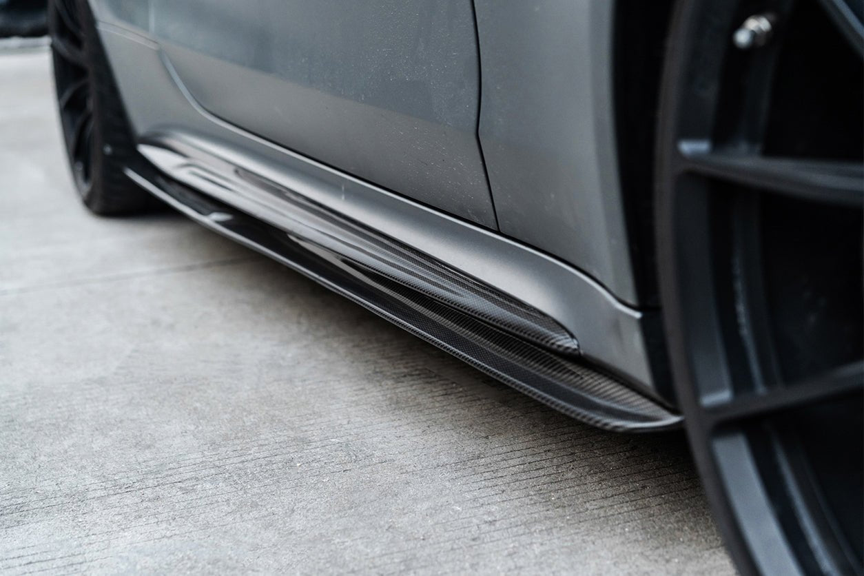 DARWINPRO - MERCEDES BENZ W205 C63 & S AMG COUPE 2015 - 2021 CARBON FIBER SIDE SKIRTS PS STYLE - Aero Carbon UK