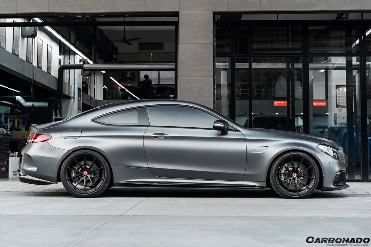 DARWINPRO - MERCEDES BENZ W205 C63 & S AMG COUPE 2015 - 2021 CARBON FIBER SIDE SKIRTS PS STYLE - Aero Carbon UK