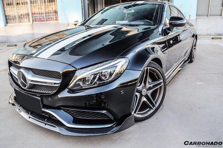 DARWINPRO - MERCEDES BENZ W205 C63 & S AMG COUPE 2015 - 2021 CARBON FIBER SIDE SKIRTS PS STYLE - Aero Carbon UK