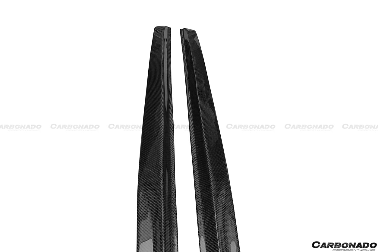 DARWINPRO - MERCEDES BENZ W205 C63 & S AMG COUPE 2015 - 2021 CARBON FIBER SIDE SKIRTS PS STYLE - Aero Carbon UK