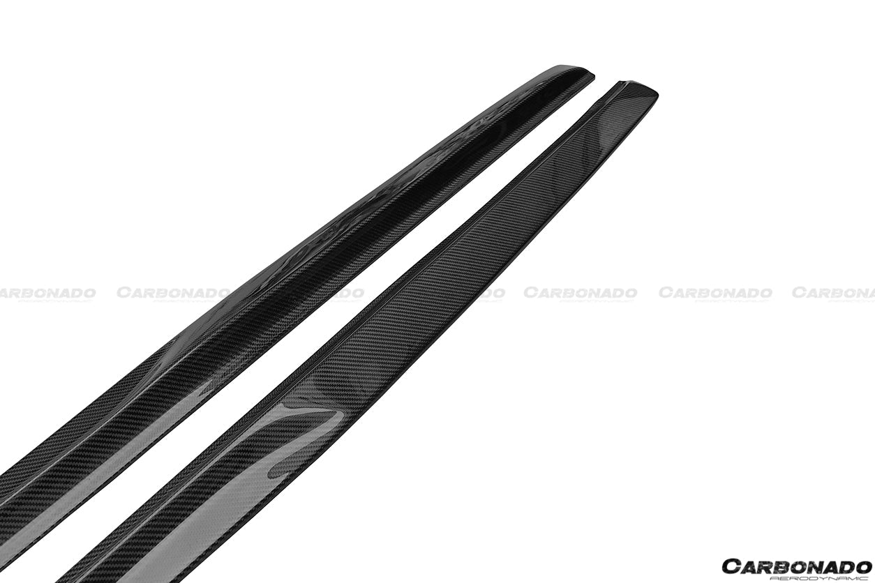 DARWINPRO - MERCEDES BENZ W205 C63 & S AMG COUPE 2015 - 2021 CARBON FIBER SIDE SKIRTS PS STYLE - Aero Carbon UK