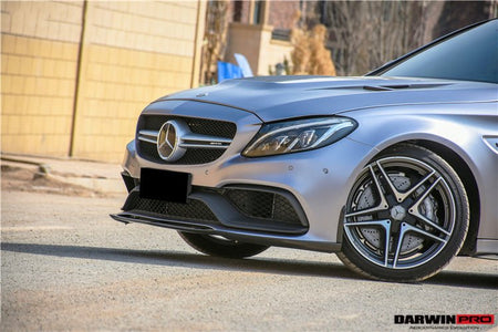 DARWINPRO - MERCEDES BENZ W205 C63&S 2015 - 2021 CARBON FIBER FRONT CANARDS - Aero Carbon UK