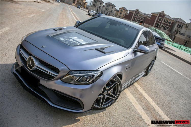 DARWINPRO - MERCEDES BENZ W205 C63&S 2015 - 2021 CARBON FIBER FRONT CANARDS - Aero Carbon UK